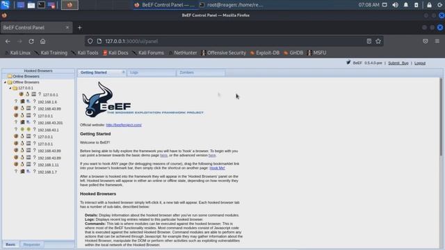 CARA PAKAI BEEF-XSS dengan menggunakan WebPAGE Sendiri || kali linux смотреть онлайн
