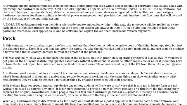 Linux OS patch vs kernel patch vs firmware upgrade or BIOS upgrade (2 Solutions!!) смотреть онлайн