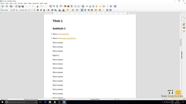 Libre Office - Como Exibir Alterações em Documentos смотреть онлайн