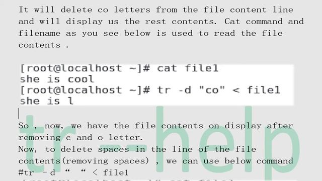 Tr (translate) command in Linux смотреть онлайн