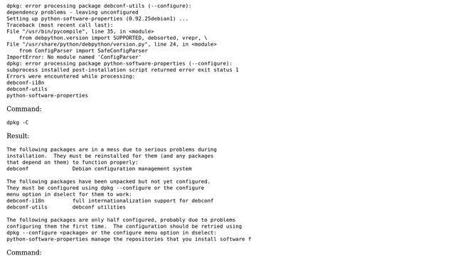 Unix & Linux: debconf is broken, can't install anything anymore смотреть онлайн