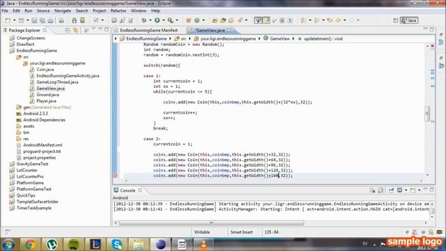 Programming an Endless Running Game, Android. Video 10 - Landscape mode + Adding timer for coins смотреть онлайн
