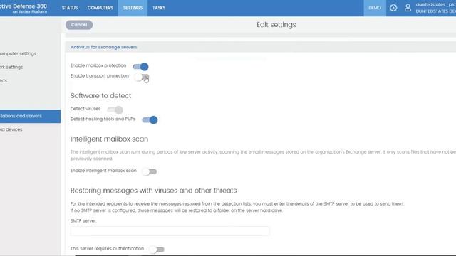 Configuring the antivirus protection for Exchange - Configuración del antivirus para Exchange смотреть онлайн