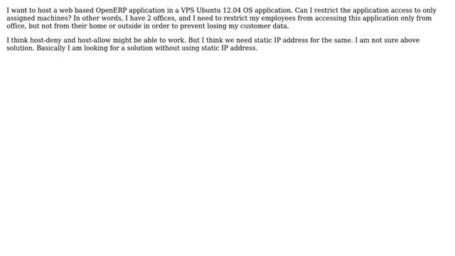 Unix & Linux: Restricting web application access to selected machines смотреть онлайн