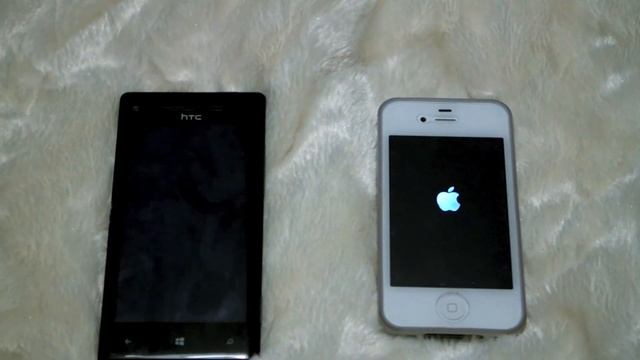 Boot test HTC Windows 8X VS iPhone 4s смотреть онлайн