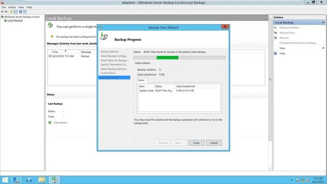 How to take system state backup in windows servers by Windows server Backup смотреть онлайн