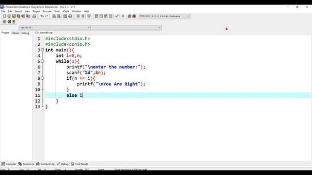 Create Game in C program. C Tutorial For Absolute Beginners #9 смотреть онлайн