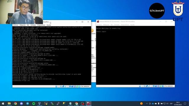 ! PRIMERA PARTE ¡ Instalacion de linux debian en VIRTUALBOX con configuracion de NAT y BRIDGE. смотреть онлайн