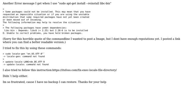 Debian Packets fix - locale not working - cant install packets - Librarys broken смотреть онлайн