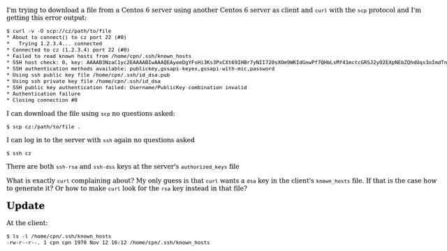 Unix & Linux: Curl failed to read known_hosts file (2 Solutions!!) смотреть онлайн