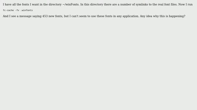 Why is fc-cache not installing fonts for me in Fedora 15? смотреть онлайн