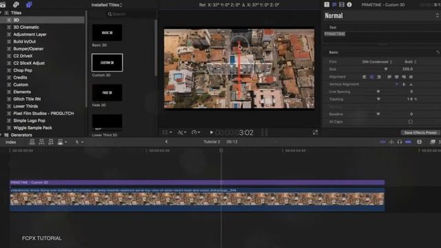 Cinematic 3d Title, Effects, Final Cut Pro X, Fcpx Tutorial, How To Create 3d Title Final Cut Pro X смотреть онлайн