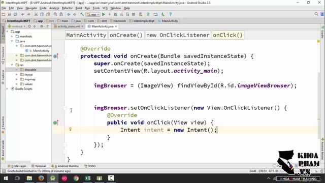 Lập trình Android A-Z - Bài 82: Intent Implicit với ACTION VIEW смотреть онлайн