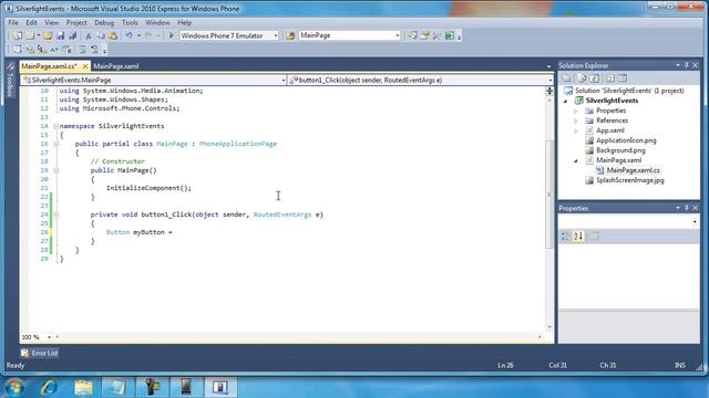 Day 02, Part 11--Working with Silverlight Events.wmv смотреть онлайн