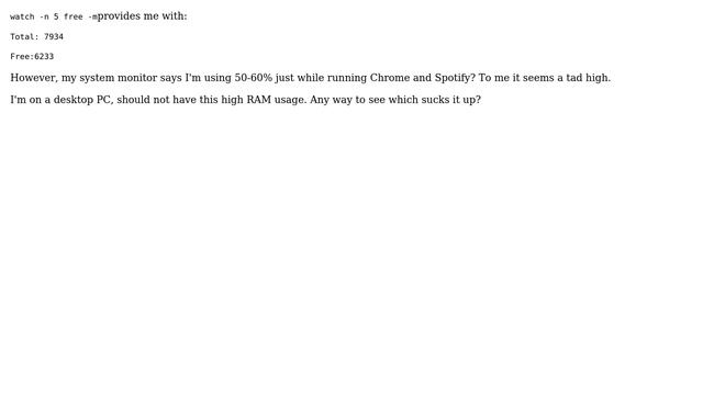 Ubuntu: High RAM usage. смотреть онлайн