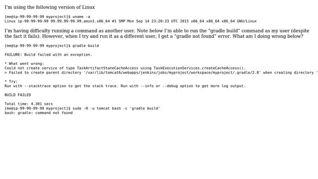 How do I run a command as another user? смотреть онлайн