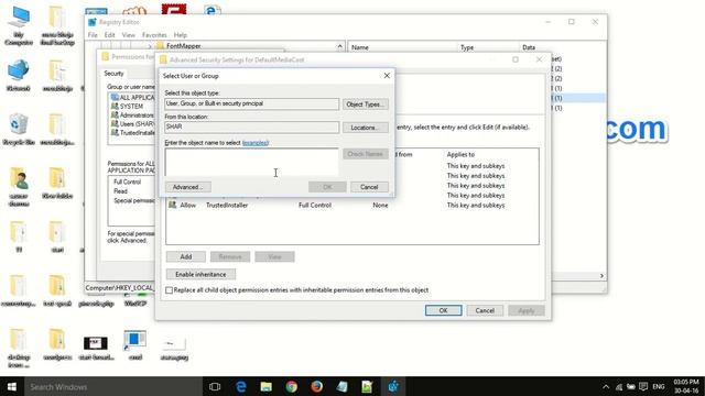 Take full ownership Control of registry key in Windows PC смотреть онлайн