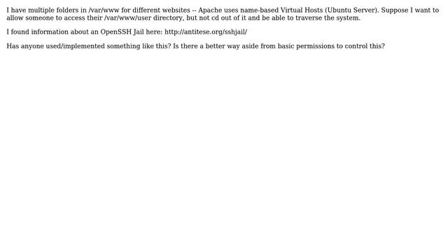DevOps & SysAdmins: Jail User to /var/www/username Directory via SSH смотреть онлайн