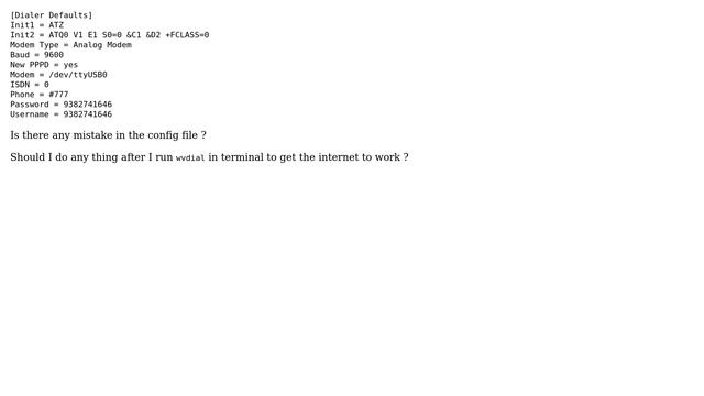 Could Not Connect to Internet Even After Installing wvdial смотреть онлайн
