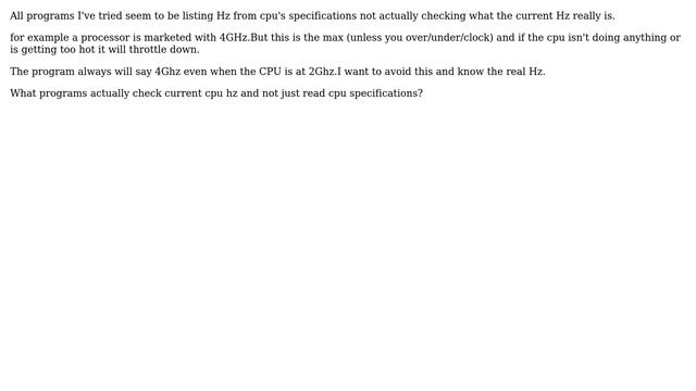 Ubuntu: How to really check current cpu Hz? смотреть онлайн