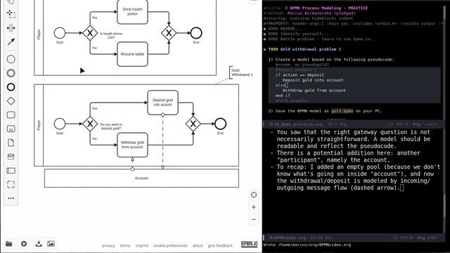 Creating BPMN models from pseudocode (2/4): simple model смотреть онлайн