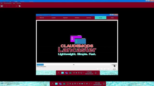 installation video of Lancaster Ubuntu Kde 22.04 v1.1 смотреть онлайн