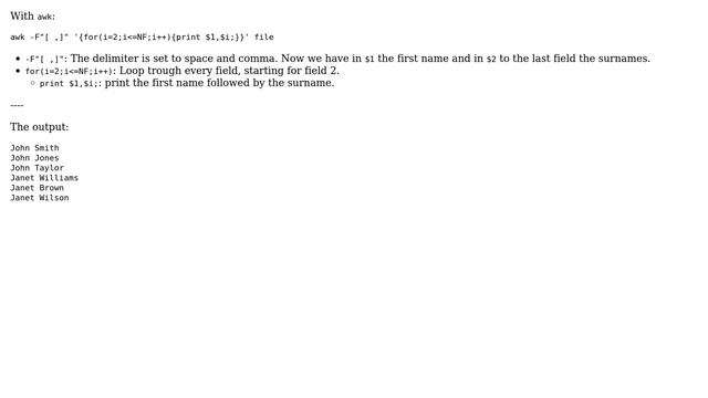 Unix & Linux: Reformatting a table with awk (3 Solutions!!) смотреть онлайн