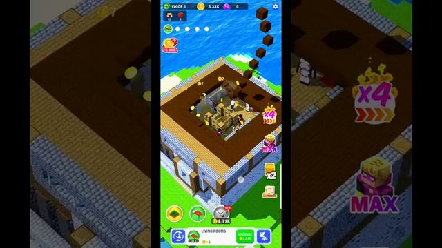 Tower Craft 3D - Idle Block Building Game | Android Gameplay 1 смотреть онлайн