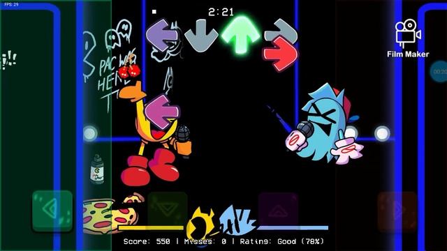 fnf vs pacman en Android con nueva intro смотреть онлайн