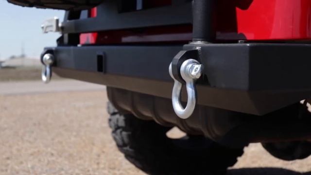 Rear Bumper with Tire Carrier & 2 D-rings For Jeep Wrangler 87-96 YJ & 97-06 TJ смотреть онлайн