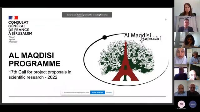 Information Day: Opportunities for research cooperation with France CNRS & Al Maqdisi Programme 202 смотреть онлайн