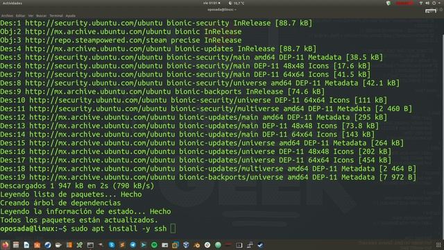 Como instalar rol de SSH en Ubuntu Linux 18.04.3 LTS | 2020 смотреть онлайн