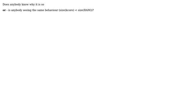Why is the size of /proc/kcore smaller than RAM? смотреть онлайн