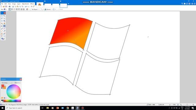Windows 7 Logo Drawn In Paint.Net смотреть онлайн