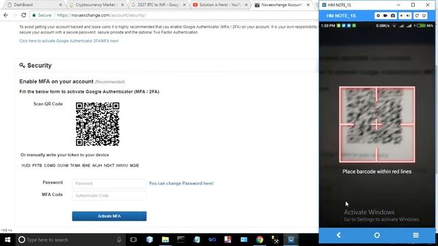 How To Activate G.A (Google Authenticator) Key On NovaExchange ? || Full Info In Hindi смотреть онлайн