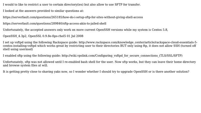 DevOps & SysAdmins: Setup SFTP vsftpd on Centos 5 with chroot смотреть онлайн