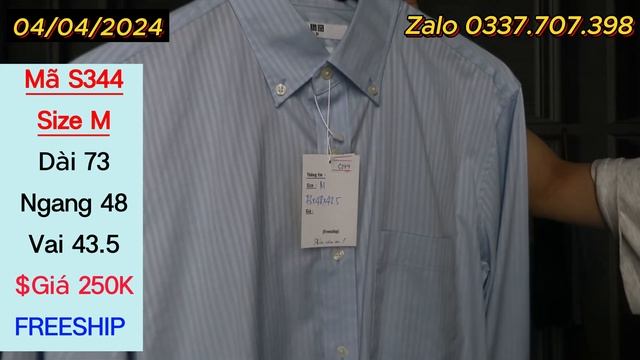 04/04/24 ÁO SƠ MI HIỆU || ĐỒNG GIÁ VÀ BAO SHIP || S334-354 || #sanhdosi смотреть онлайн