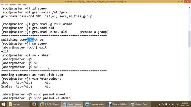 07 RH-124 Managing Local Linux Users and Groups смотреть онлайн
