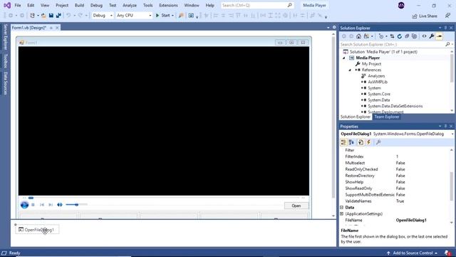 Media Player Tutorial Part-1 With Visual Bacic .Net - Visual Studio | Easy learning смотреть онлайн