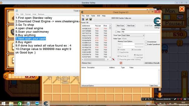 How to Hack Money/Cash Stardew Valley with Cheat Engine смотреть онлайн