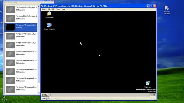 Windows XP Professional RTM Lite (Danish) on Virtual PC 2007 inside a Windows XP VM смотреть онлайн
