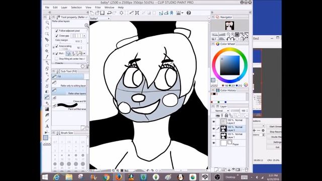 Fnaf sister location speedpaint | clip studio paint смотреть онлайн