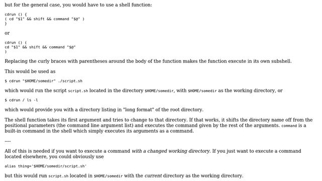 Unix & Linux: Alias to CD in a directory and call a command (3 Solutions!!) смотреть онлайн