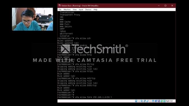 Konfigurasi UFW sederhana di Debian 10 смотреть онлайн