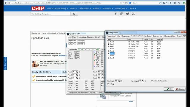 Speedfan Einstellungen смотреть онлайн