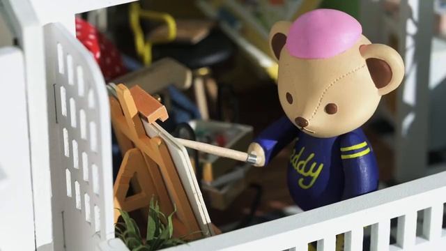 Robotime Teddy DIY House - Loving Neighborhood (TD05W) смотреть онлайн