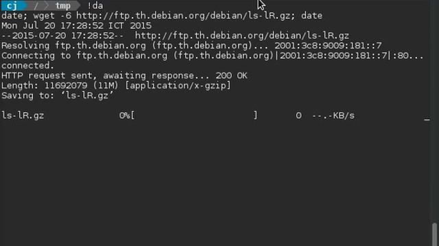 Download from ftp.th.debian.org using IPv6 смотреть онлайн