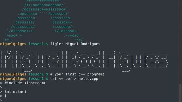 C++ program: hello.cpp смотреть онлайн
