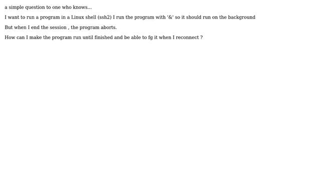 DevOps & SysAdmins: Running A command in linux via ssh2 that keeps running when session ends смотреть онлайн