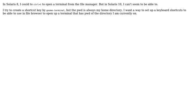 Unix & Linux: How to open a new terminal from my working folder in Solaris 10? смотреть онлайн